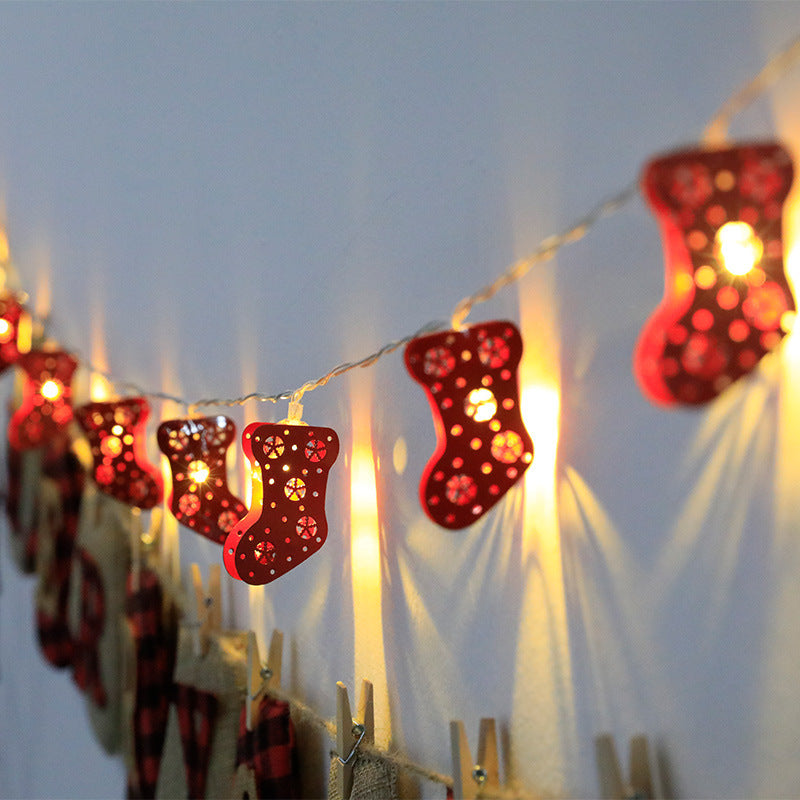Weihnachtsdekoration mit LED-Lichterkette