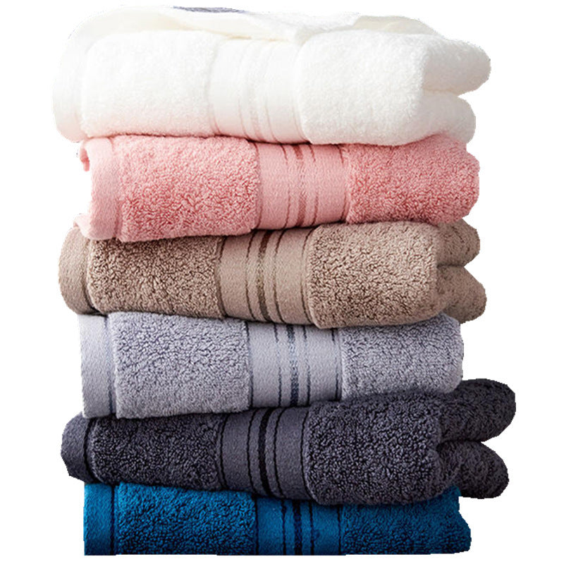 Ensemble de serviettes de bain en coton épais de couleur pure
