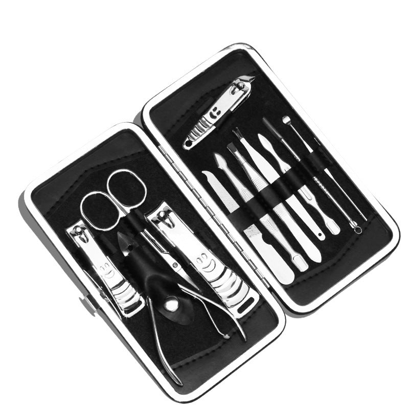 Ensemble de coupe-ongles brillants en acier inoxydable