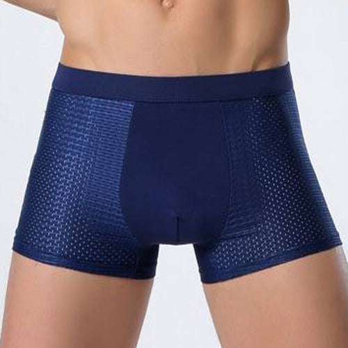 Boxer en maille de sous-vêtements pour hommes en soie glacée