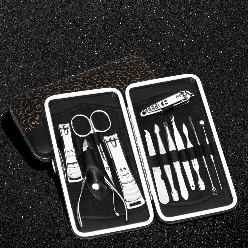 Ensemble de coupe-ongles brillants en acier inoxydable