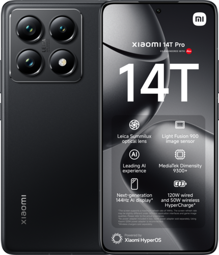 Xiaomi 14T Pro 12 Go RAM 512 Go ROM Noir