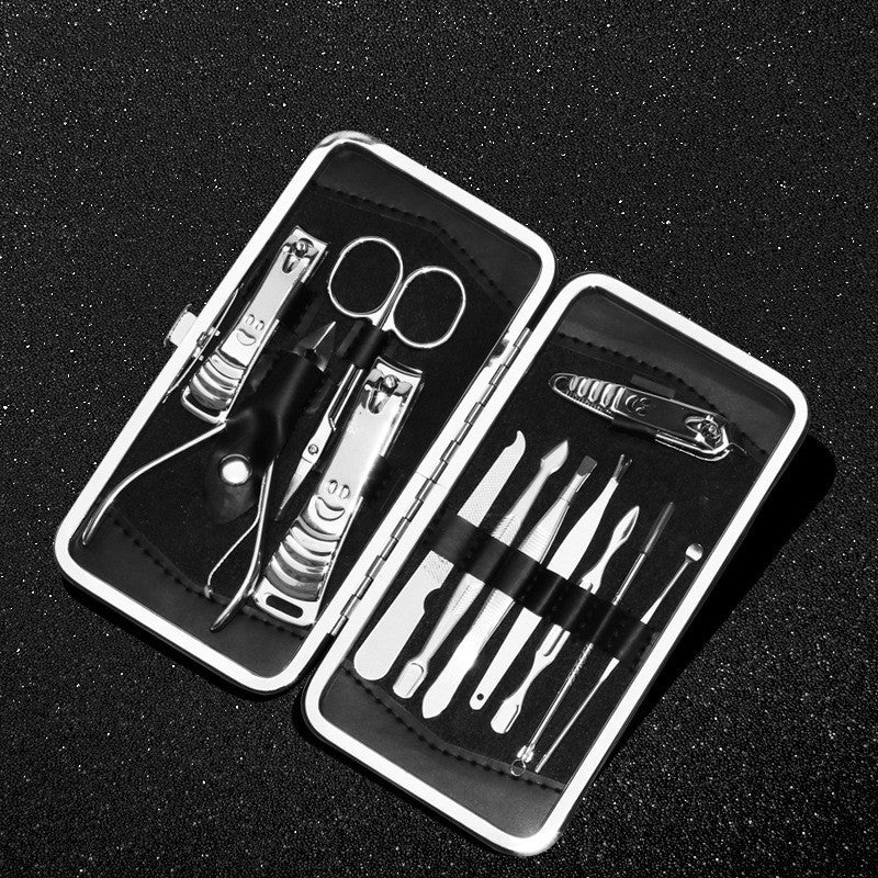 Ensemble de coupe-ongles brillants en acier inoxydable