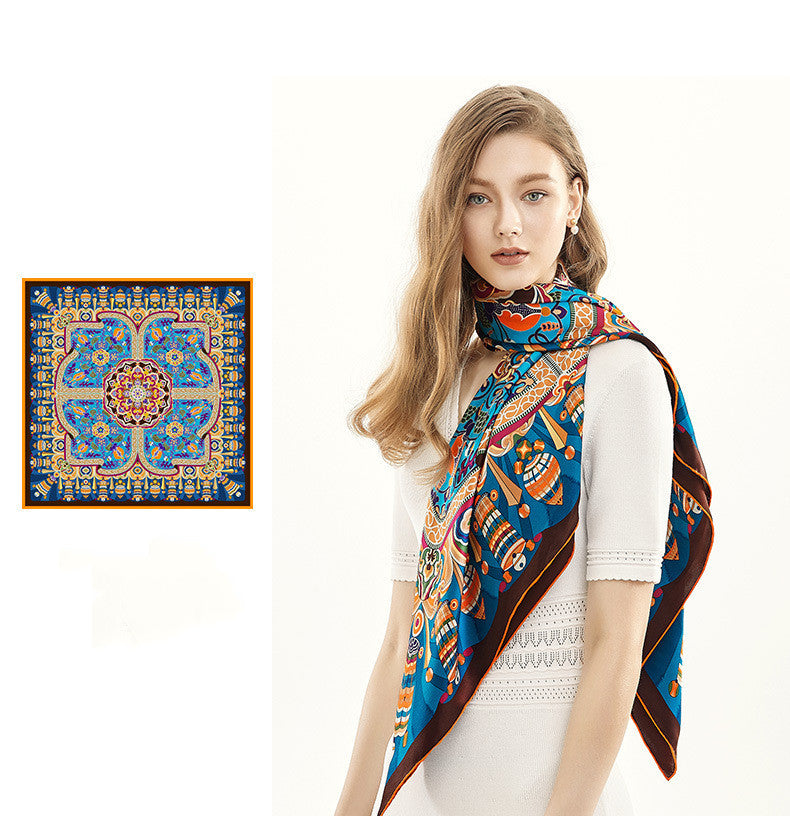 Foulard en soie grand carré