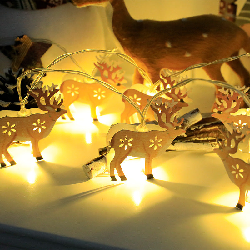 Weihnachtsdekoration mit LED-Lichterkette