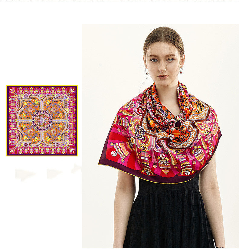 Foulard en soie grand carré