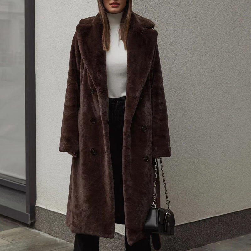 Manteau en velours pour femme