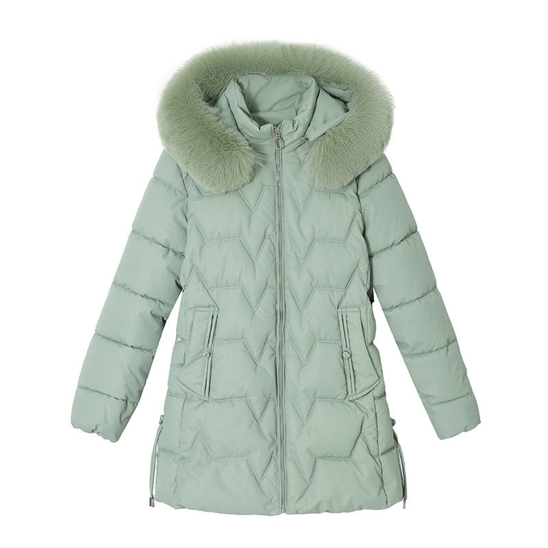 Manteau mi-long en coton rembourré pour femme
