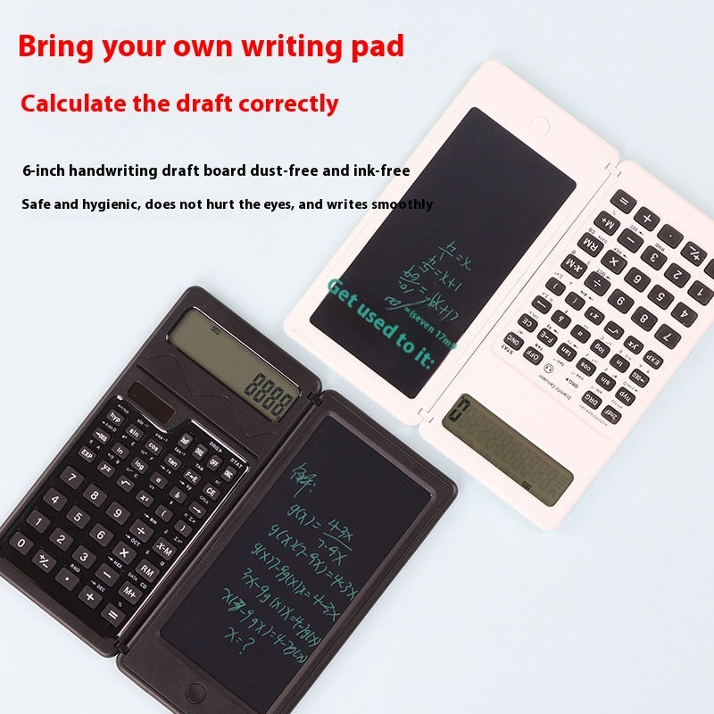 Calculatrice de fonctions scientifiques avec tableau d'écriture solaire