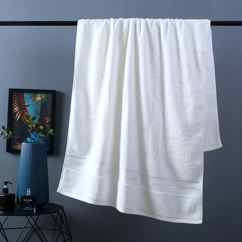 Ensemble de serviettes de bain en coton épais de couleur pure