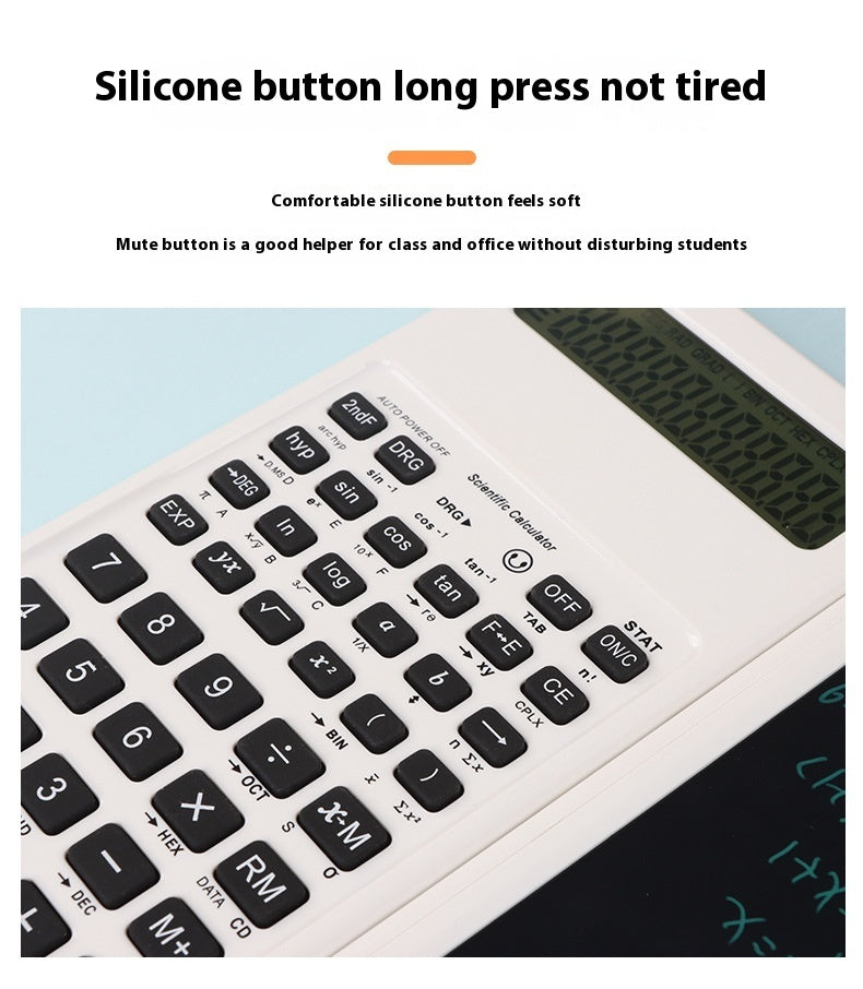 Calculatrice de fonctions scientifiques avec tableau d'écriture solaire