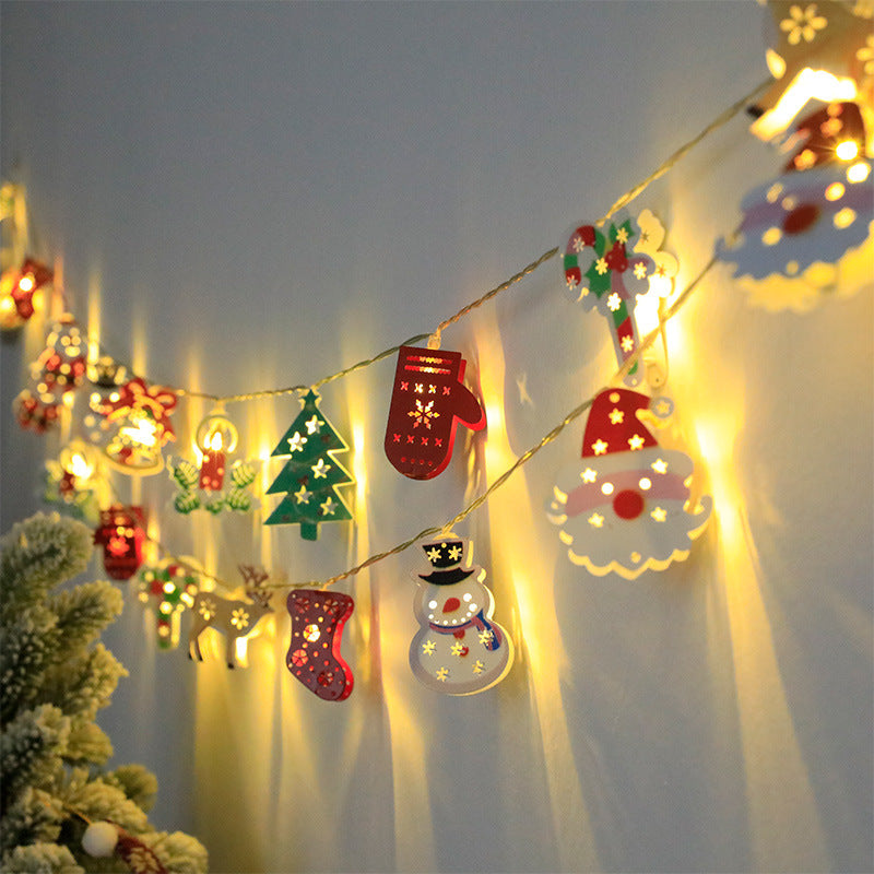Weihnachtsdekoration mit LED-Lichterkette