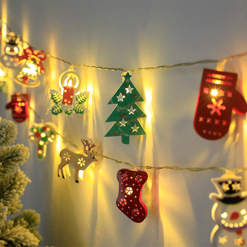 Weihnachtsdekoration mit LED-Lichterkette