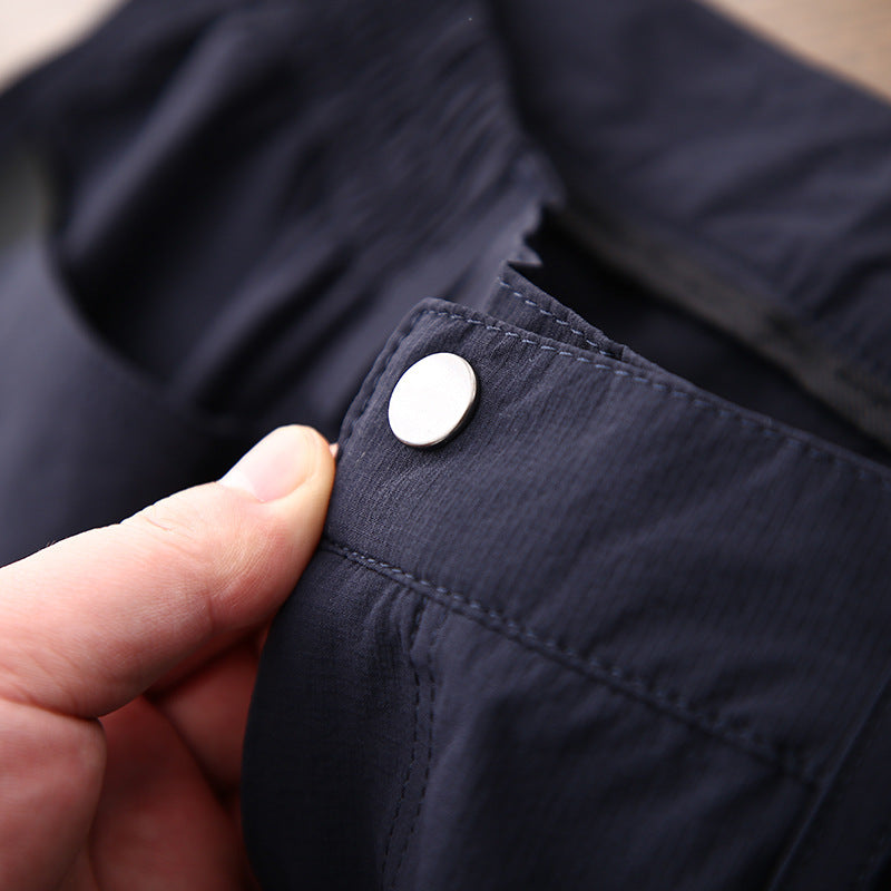 Short cargo décontracté à grandes poches pour homme