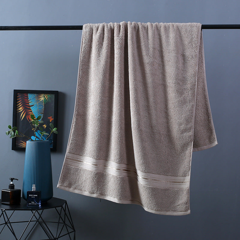 Ensemble de serviettes de bain en coton épais de couleur pure