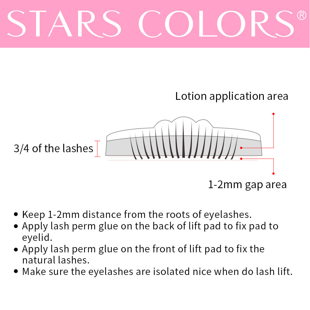 Lotion permanente pour cils
