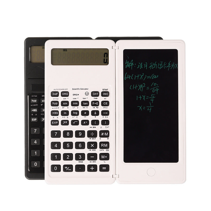 Calculatrice de fonctions scientifiques avec tableau d'écriture solaire