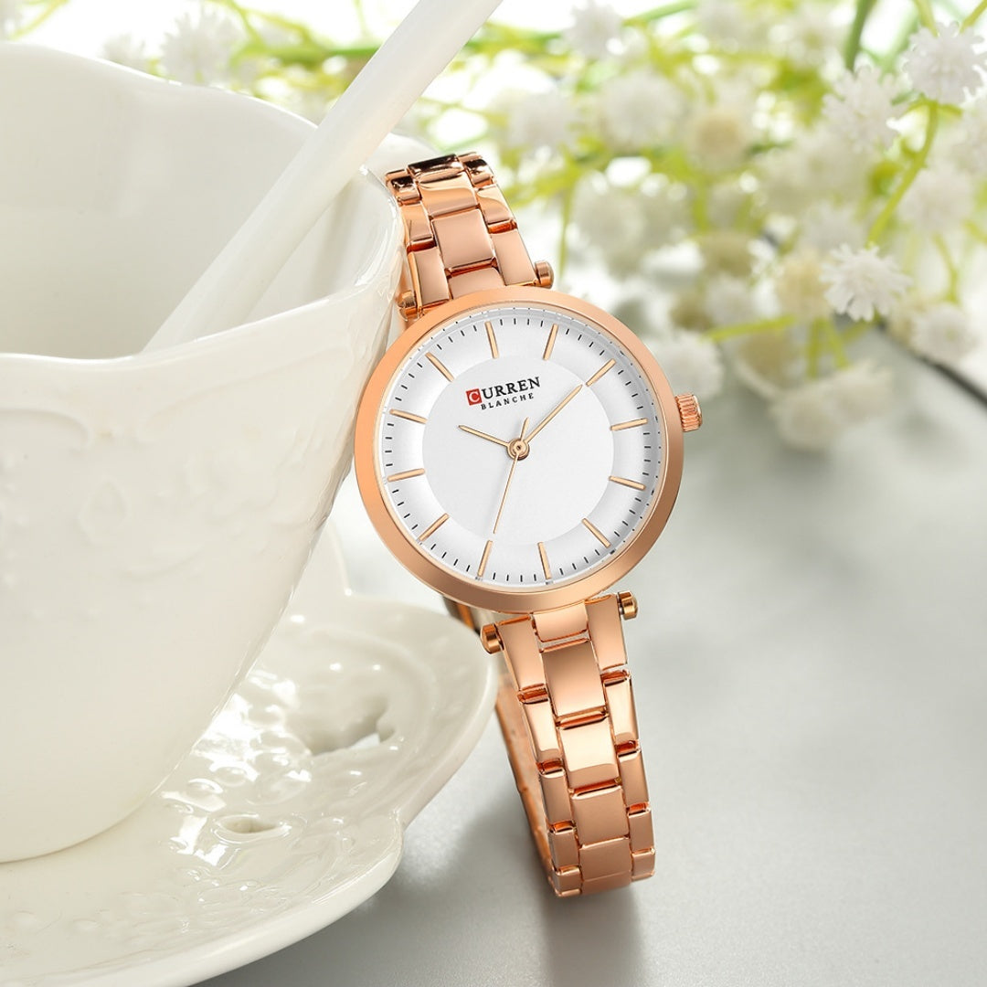 Montre à quartz décontractée pour femme
