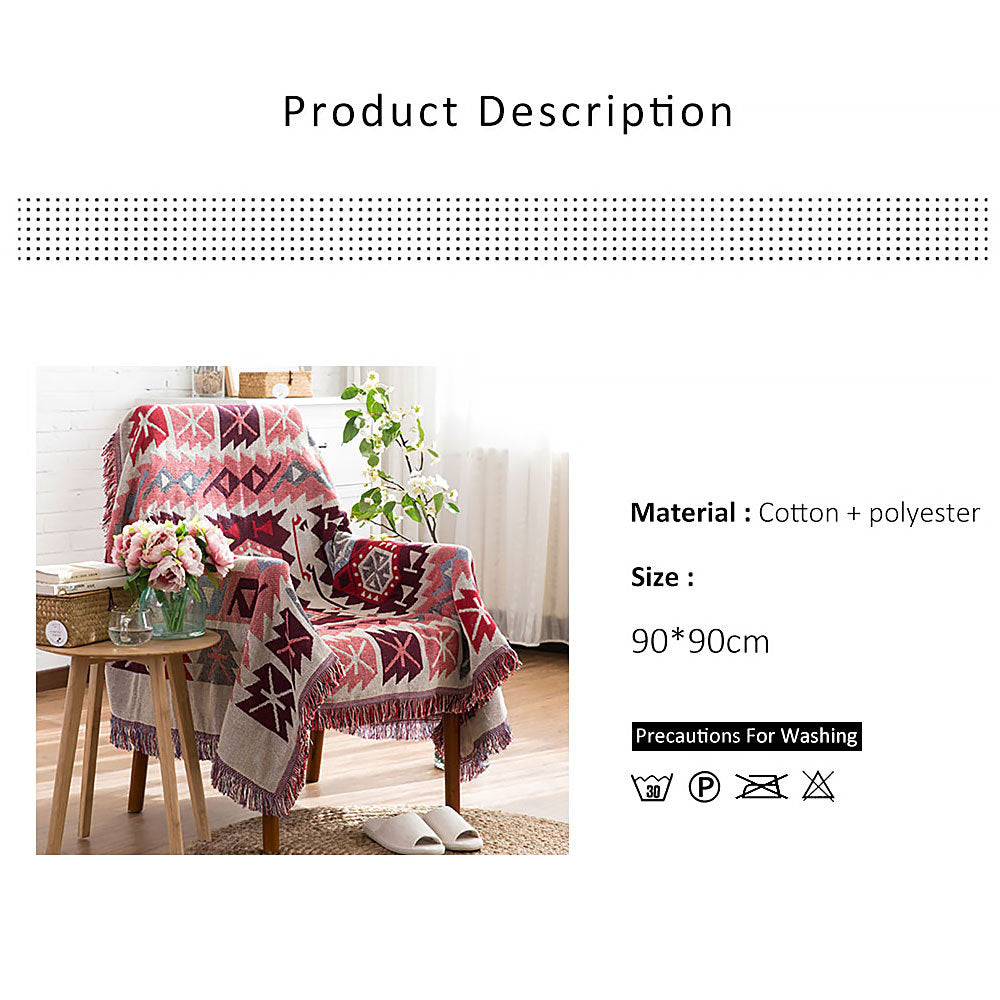 Nordische gestrickte Sofa-Reise-Nickerchendecke