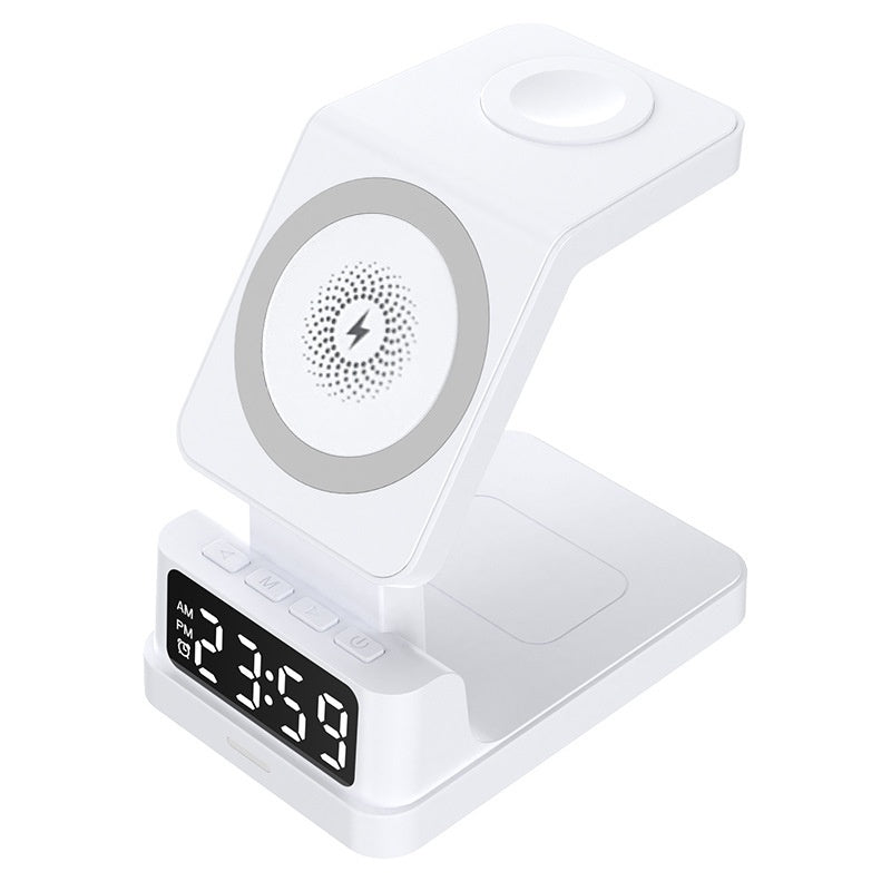 Chargeur magnétique sans fil 3 en 1 15 W avec horloge