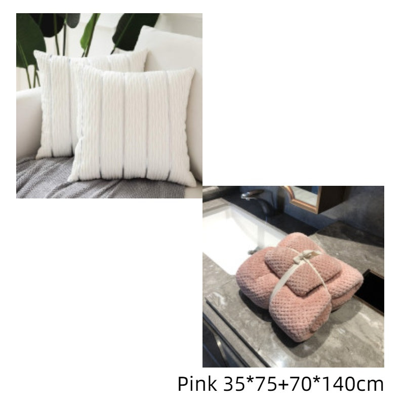 Coussin à rayures simples