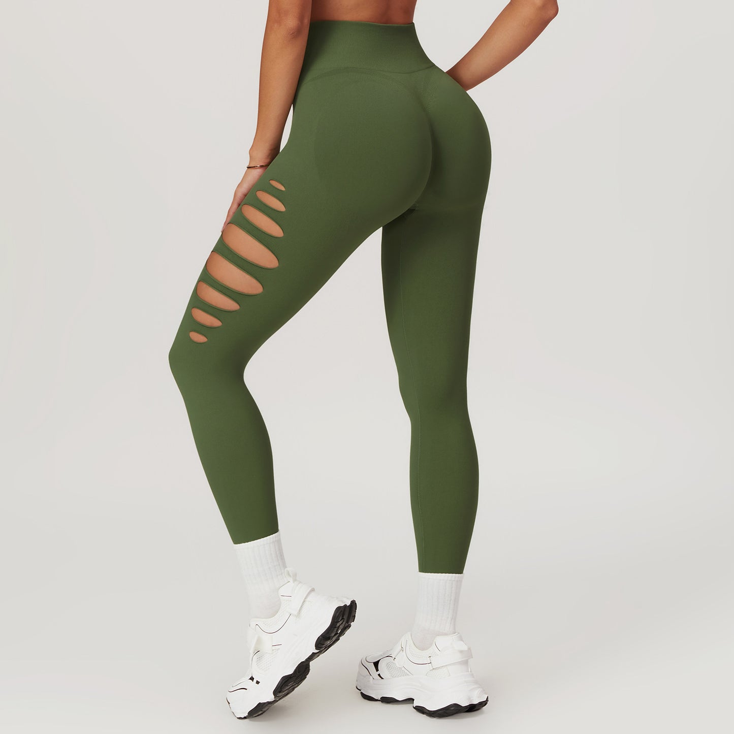 Pantalon de yoga moulant sans couture creux