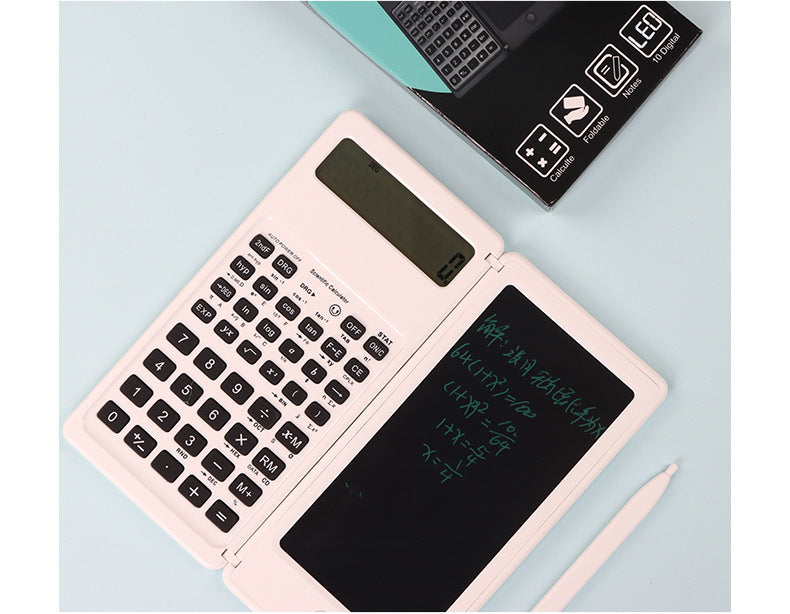 Calculatrice de fonctions scientifiques avec tableau d'écriture solaire