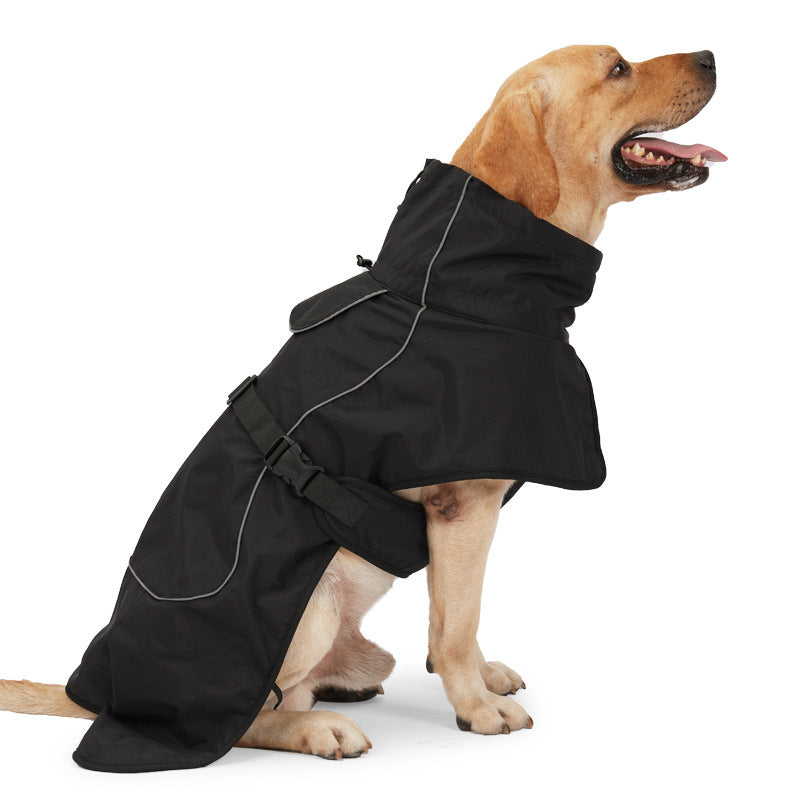 Wasserdichte Kleidung für mittelgroße und große Hunde