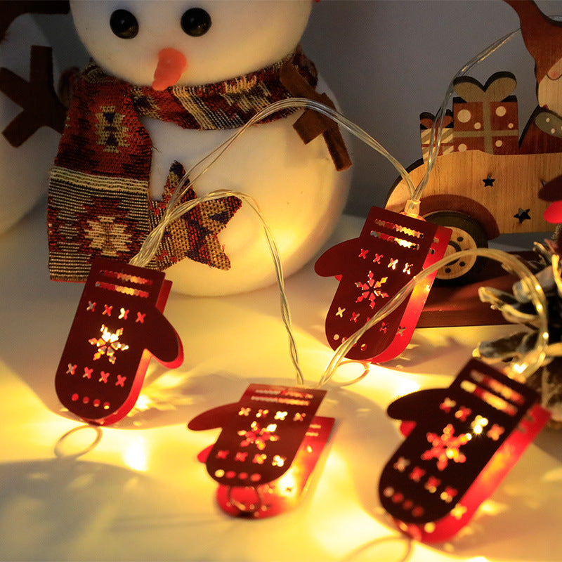 Weihnachtsdekoration mit LED-Lichterkette