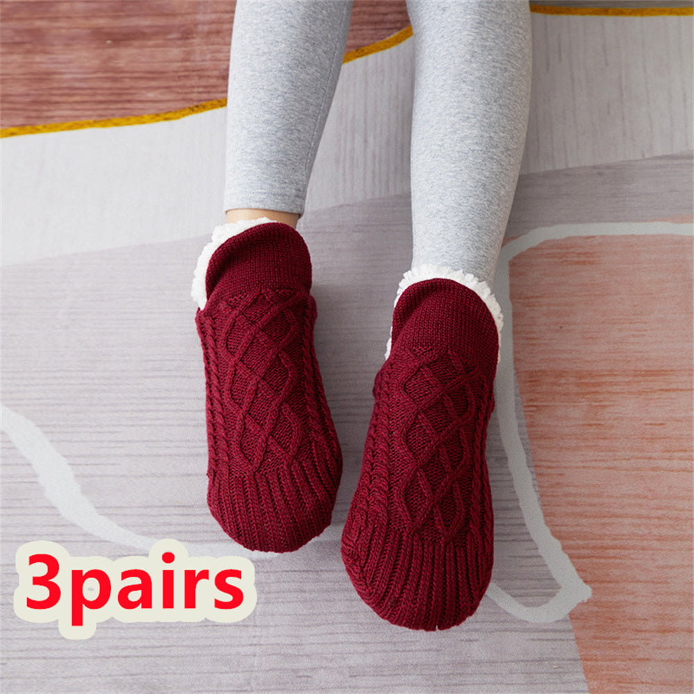 Chaussettes d'hiver en laine pour femmes