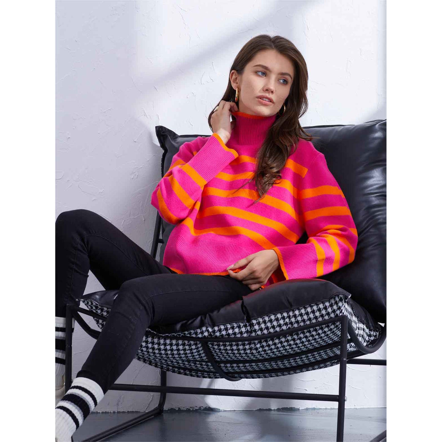 Pull chaud et décontracté pour femme