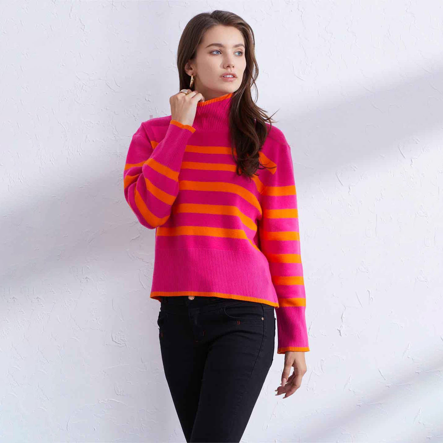 Pull chaud et décontracté pour femme