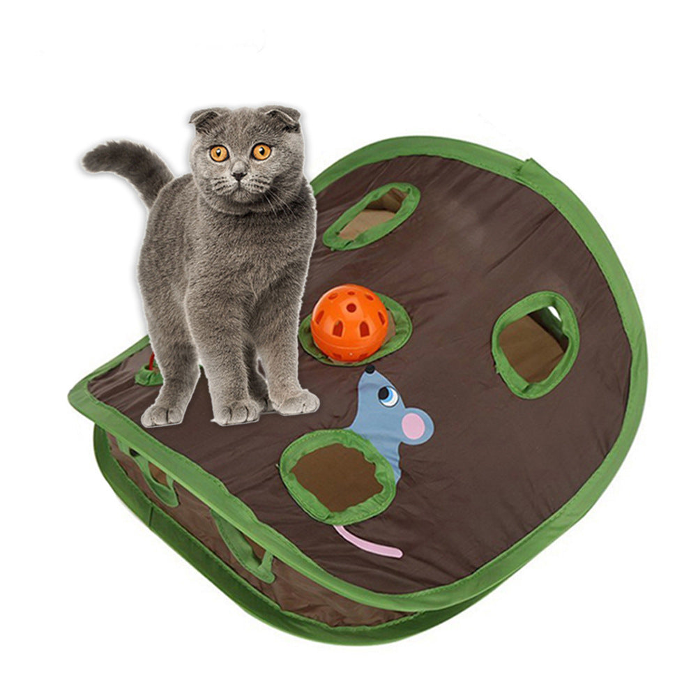 Pet 9 holes hunt toy for cat