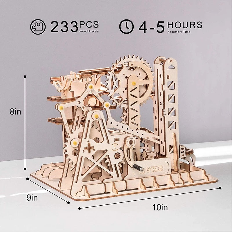 3D Wooden Puzzle Roller Coaster Children's Toys