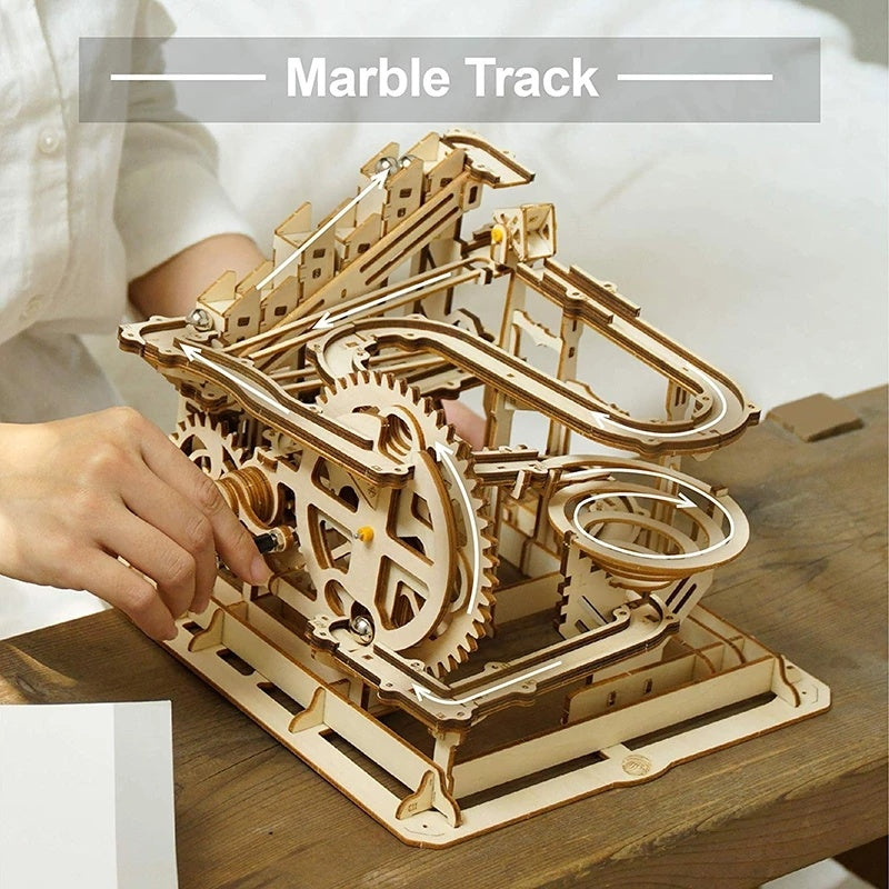 3D Wooden Puzzle Roller Coaster Children's Toys