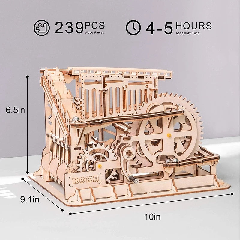 3D Wooden Puzzle Roller Coaster Children's Toys