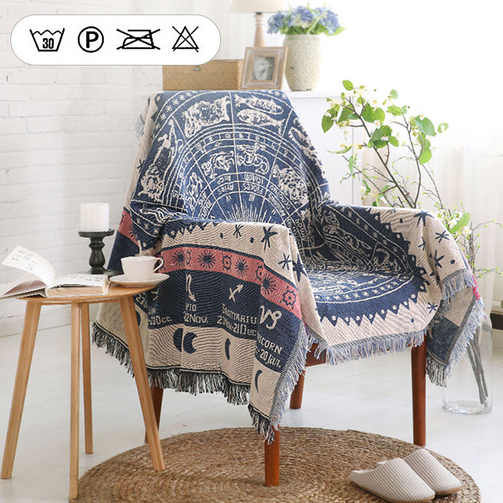 Nordic knitted sofa travel nap blanket