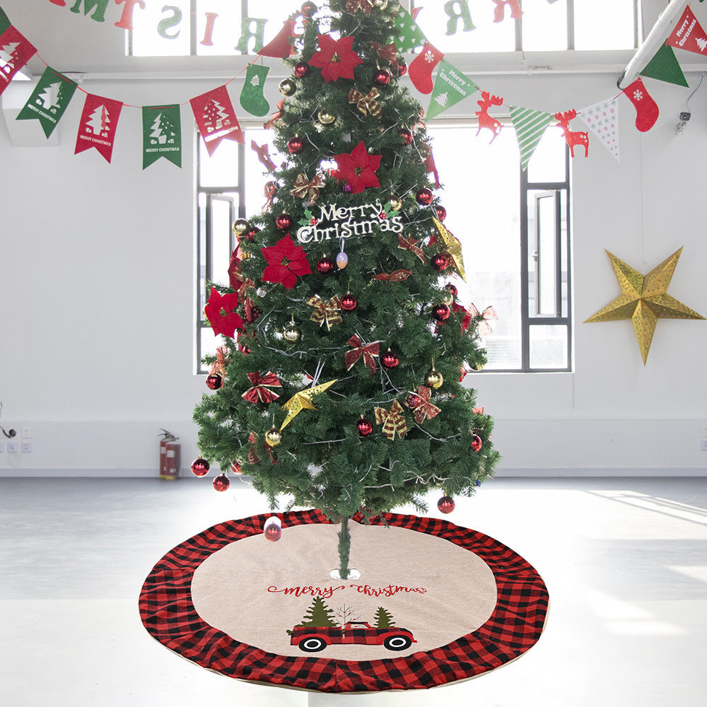 Linen Christmas Tree Skirt