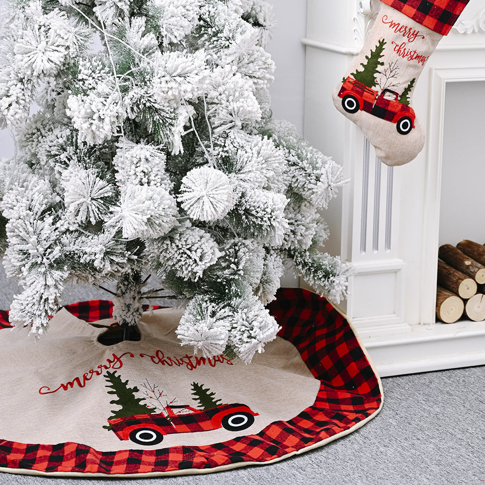 Linen Christmas Tree Skirt