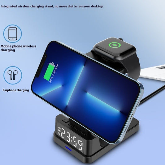 Magnetic Wireless Charger Three-in-one 15W With Clock