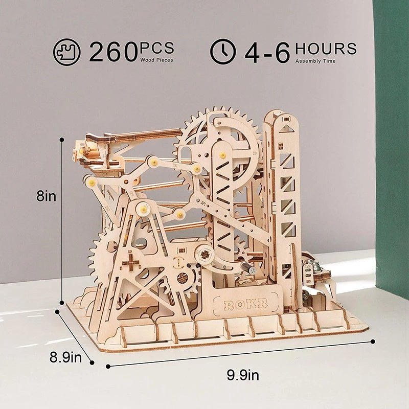 3D Wooden Puzzle Roller Coaster Children's Toys