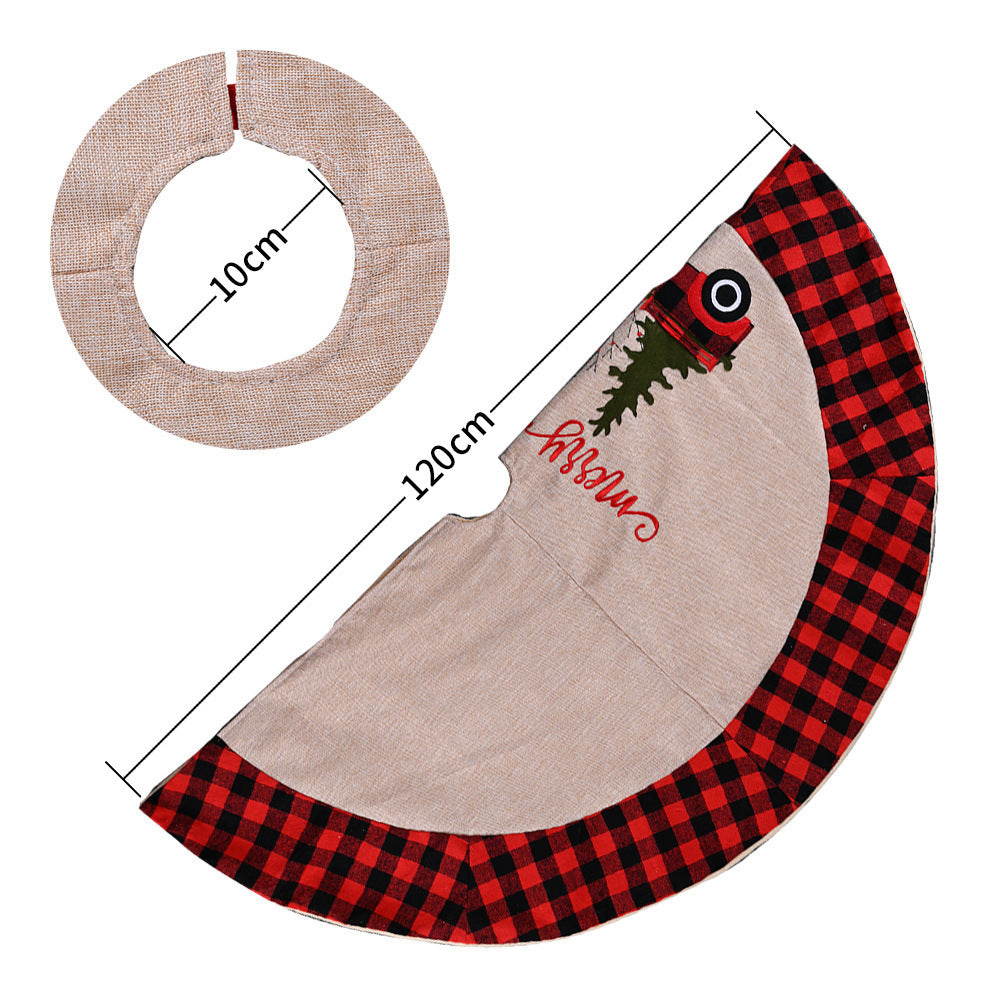 Linen Christmas Tree Skirt