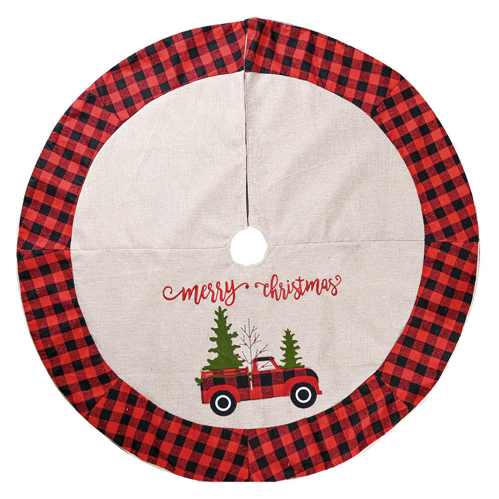 Linen Christmas Tree Skirt