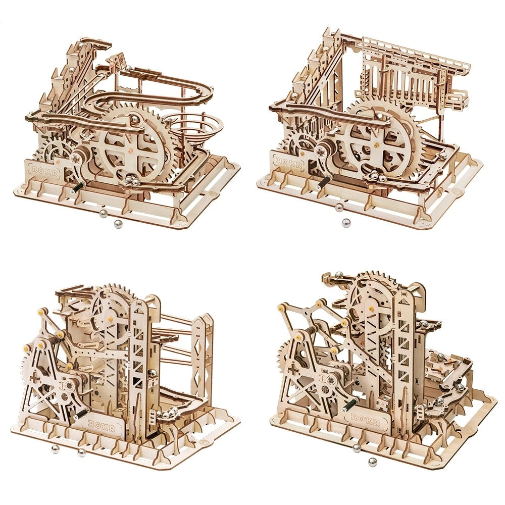 3D Wooden Puzzle Roller Coaster Children's Toys