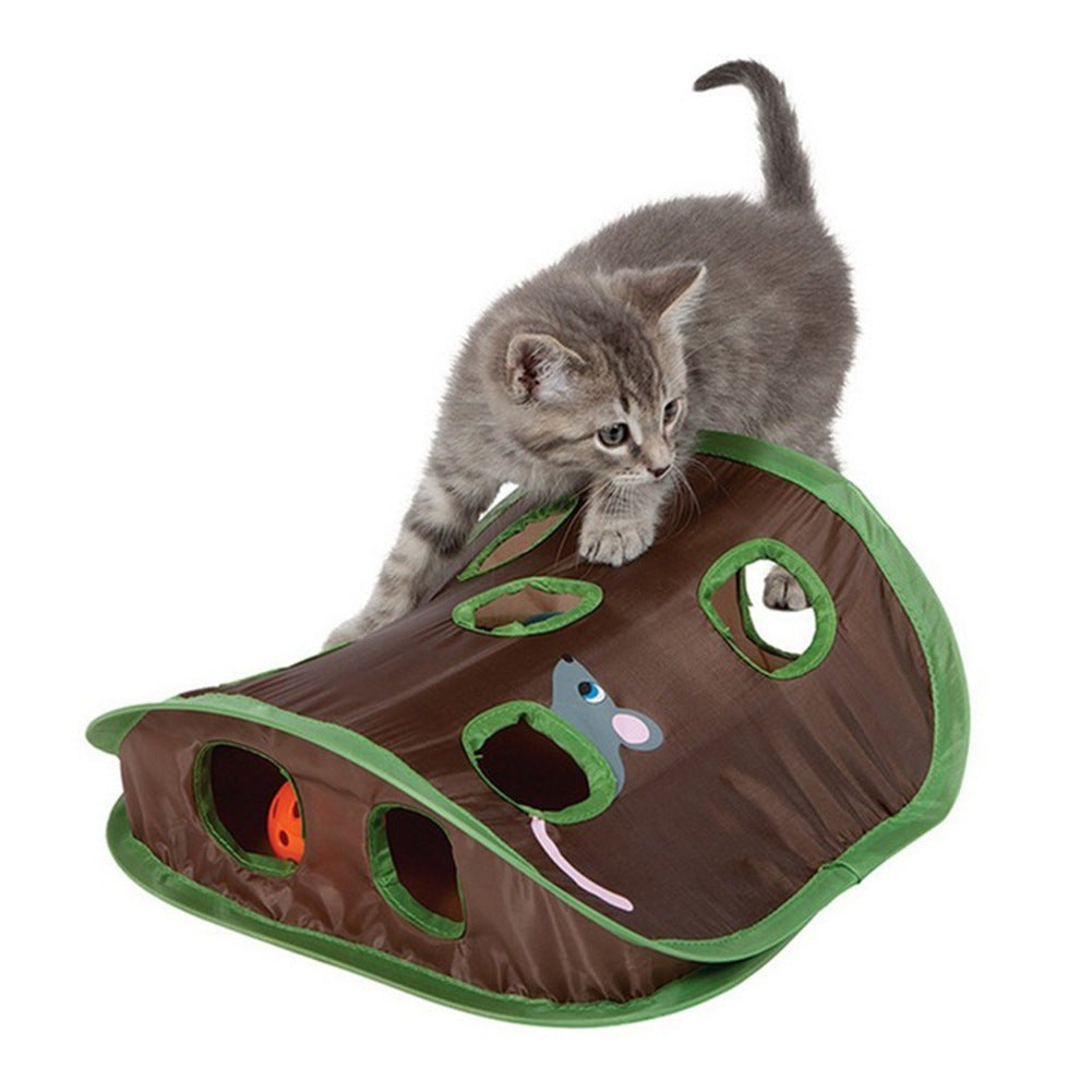 Pet 9 holes hunt toy for cat